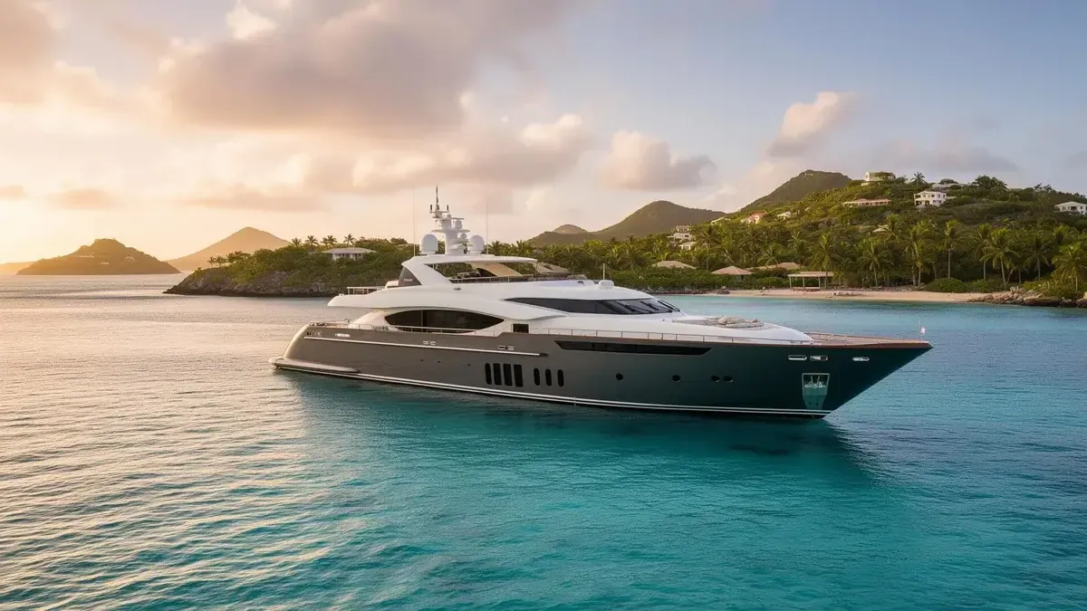 St Barts superyacht charter harbour