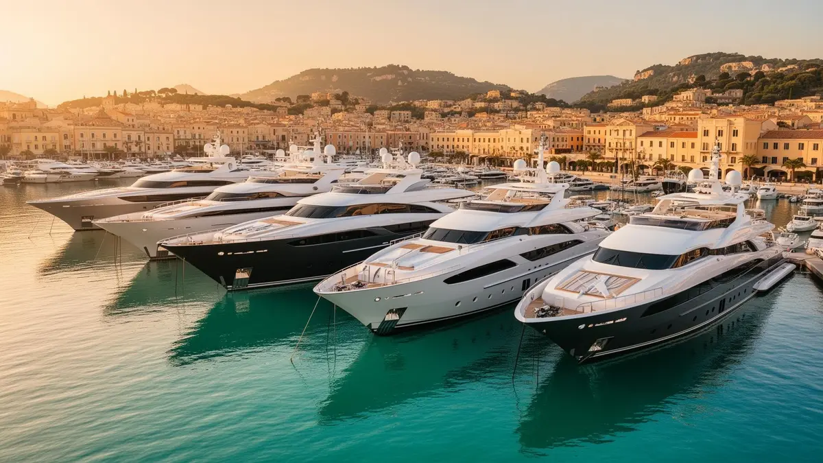 Luxury superyacht at sea representing charter revenue engineering
